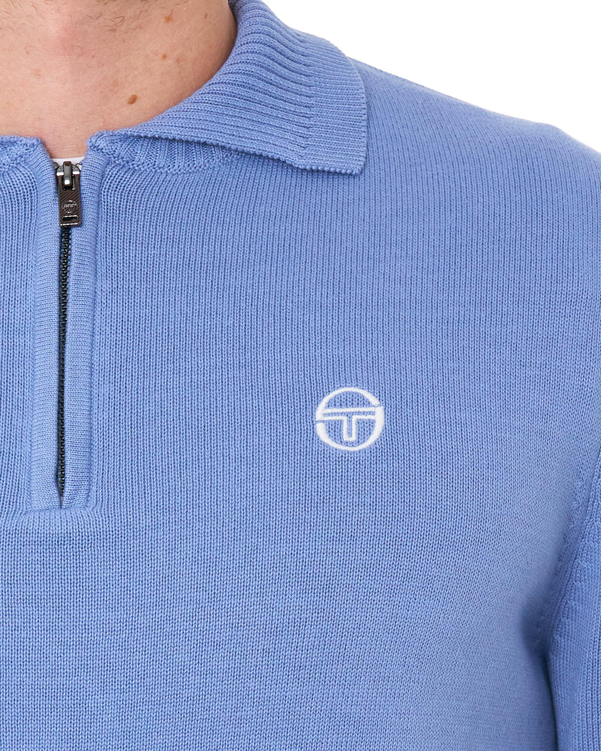 Sergio Tacchini Roberto LS Knitted Polo Country Blue