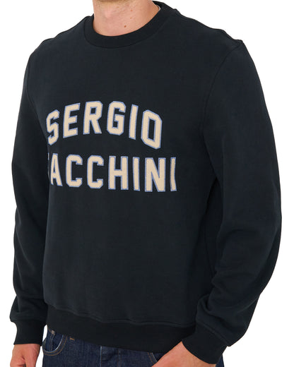 Sergio Tacchini Romano Crew Sweat Black