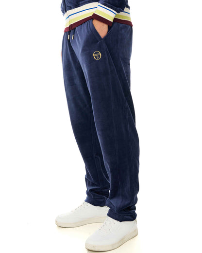 Sergio Tacchini Satori Velour Track Pant Navy Blue