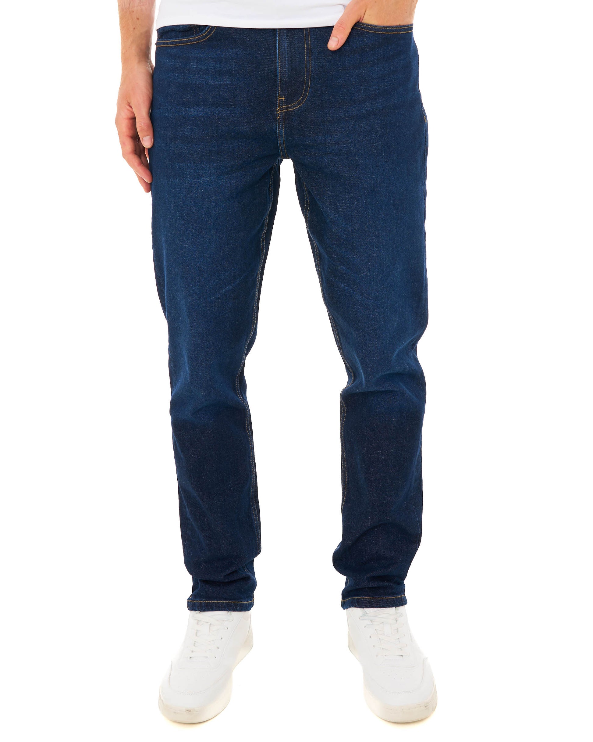 Sergio Tacchini Forza Straight Leg Jeans Indigo Wash