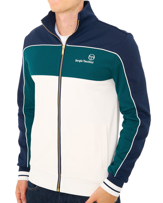 Sergio Tacchini Sergio Tacchini Spiga Track Top Navy/Deep Teal/Gardenia