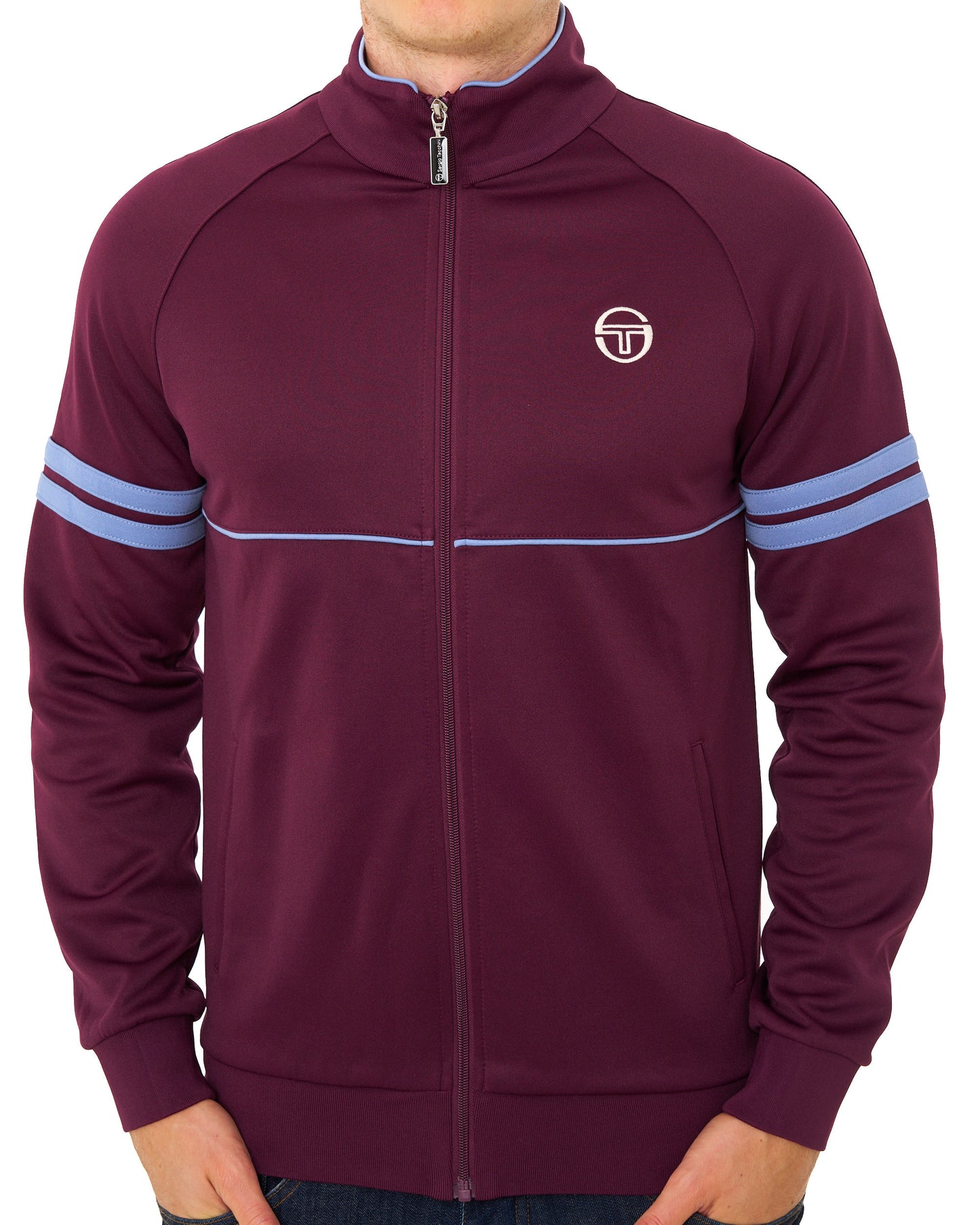 Sergio Tacchini Star Track Top Burgundy/Blue