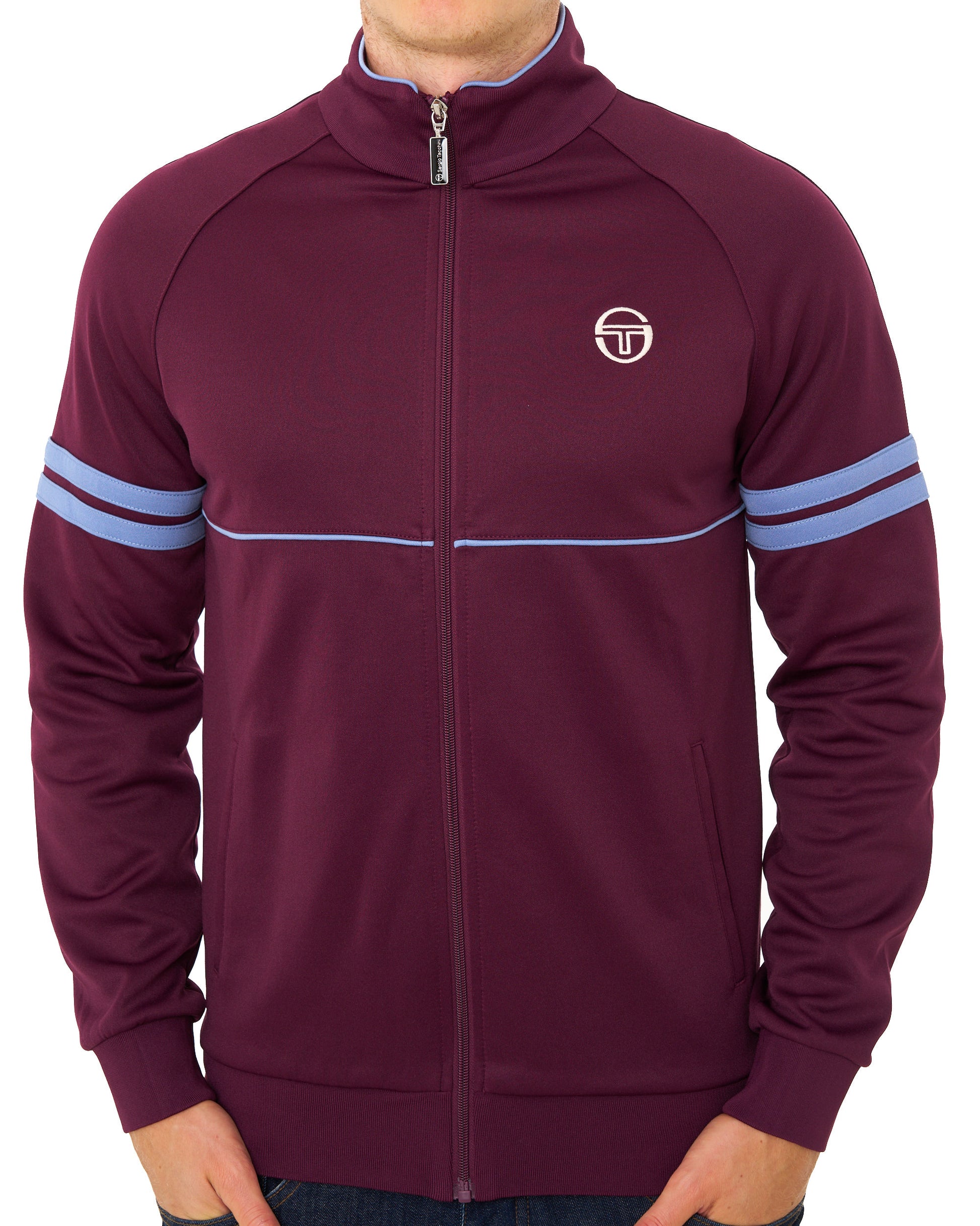 Sergio Tacchini Star Track Top Burgundy/Blue