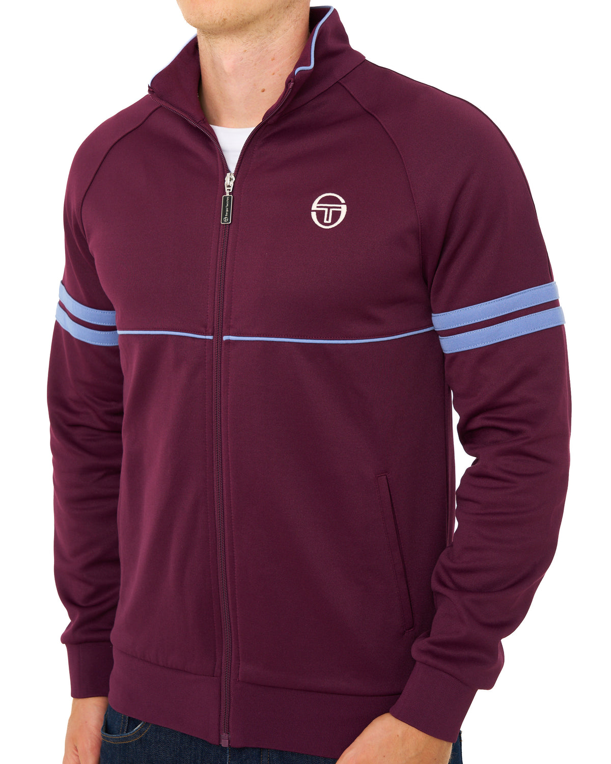 Sergio Tacchini Star Track Top Burgundy/Blue