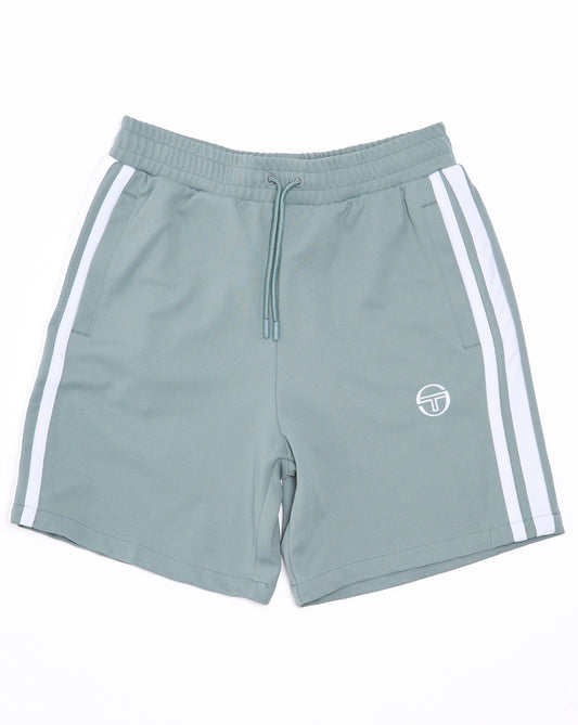 Sergio Tacchini Striped Casual Shorts Blue-Grey/White