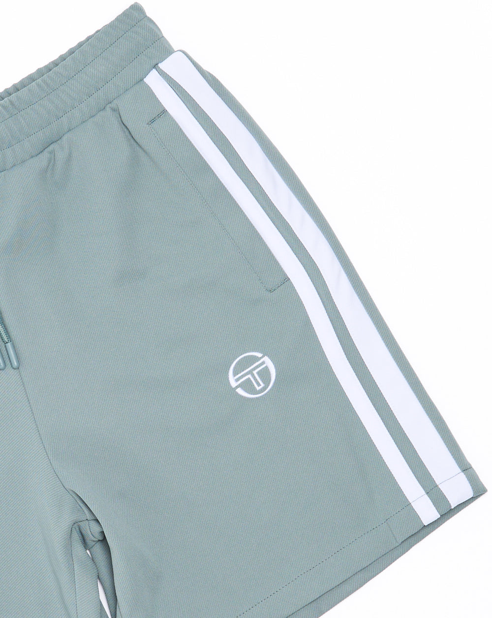 Sergio Tacchini Striped Casual Shorts Blue-Grey/White