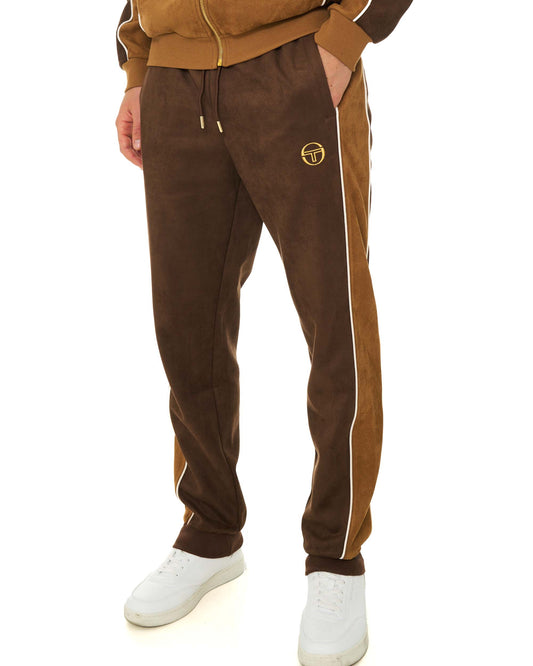 Sergio Tacchini Sergio Tacchini Contrasto Suede Track Pant Brown