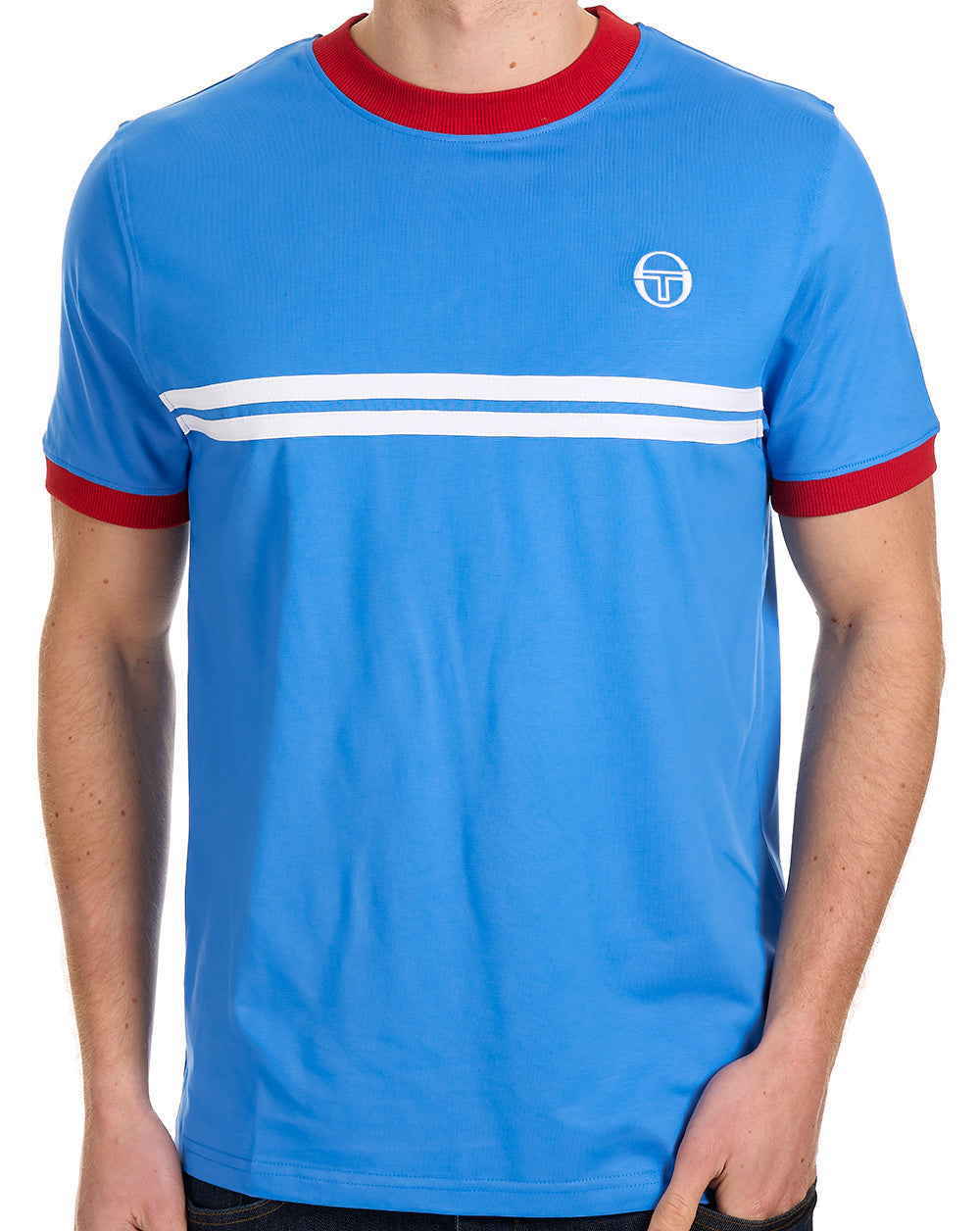 Sergio Tacchini Supermac T Shirt Blue / Red