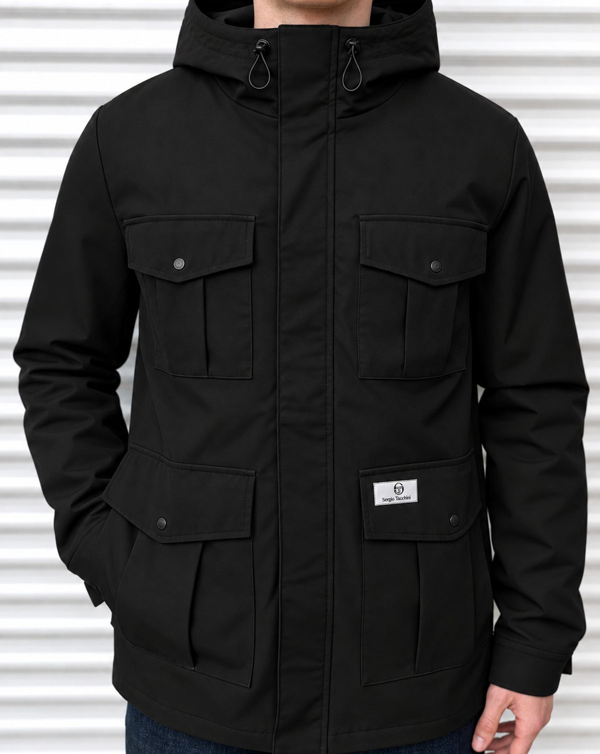 Sergio Tacchini 4 Pocket Jacket Black
