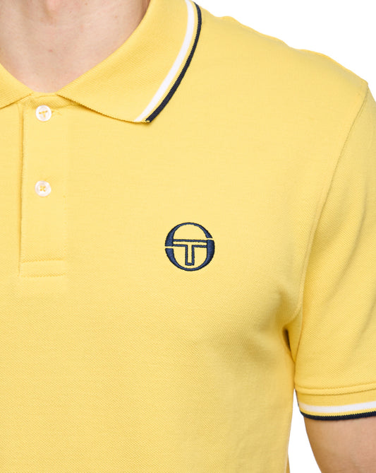 Sergio Tacchini Sergio Tacchini Tipped Polo Shirt Yellow/White/Navy