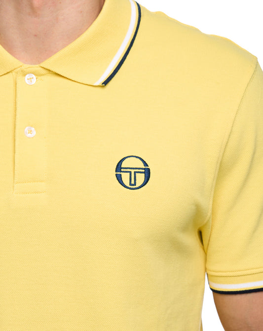 Sergio Tacchini Sergio Tacchini Tipped Polo Shirt Yellow/White/Navy