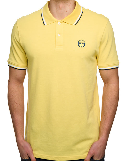 Sergio Tacchini Sergio Tacchini Tipped Polo Shirt Yellow/White/Navy