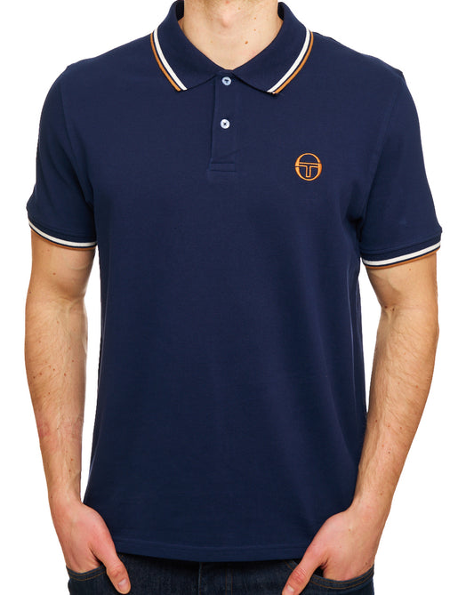 Sergio Tacchini Sergio Tacchini Tipped Polo Shirt Navy Blue