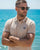Sergio Tacchini Tipped Polo Shirt Sand/Navy/Orange