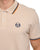 Sergio Tacchini Tipped Polo Shirt Sand/Navy/Orange