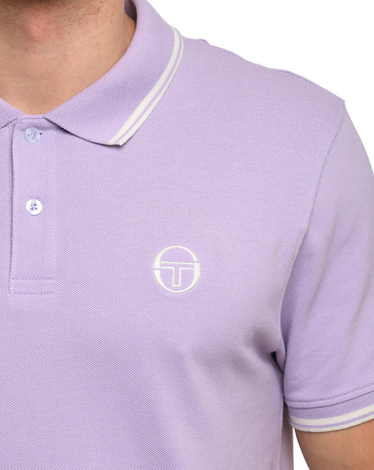 Sergio Tacchini Sergio Tacchini Tipped Polo Shirt Thistle/Gardenia