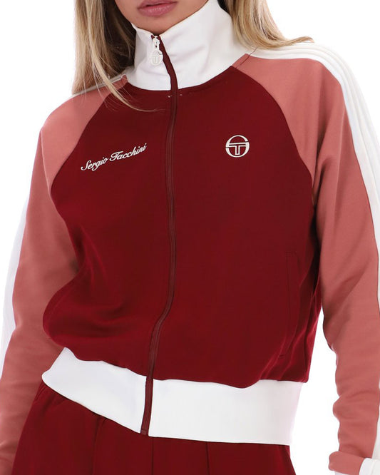 Sergio Tacchini Women Sergio Tacchini Tosca Track Top Merlot/Light Mahogany