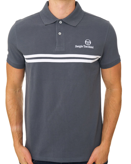 Sergio Tacchini Sergio Tacchini Dallas Polo Shirt Grey White
