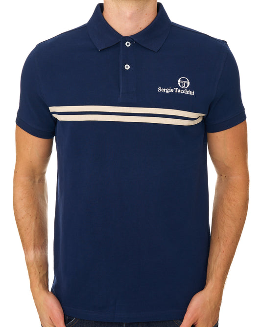 Sergio Tacchini Sergio Tacchini Dallas Polo Shirt Navy / Sand