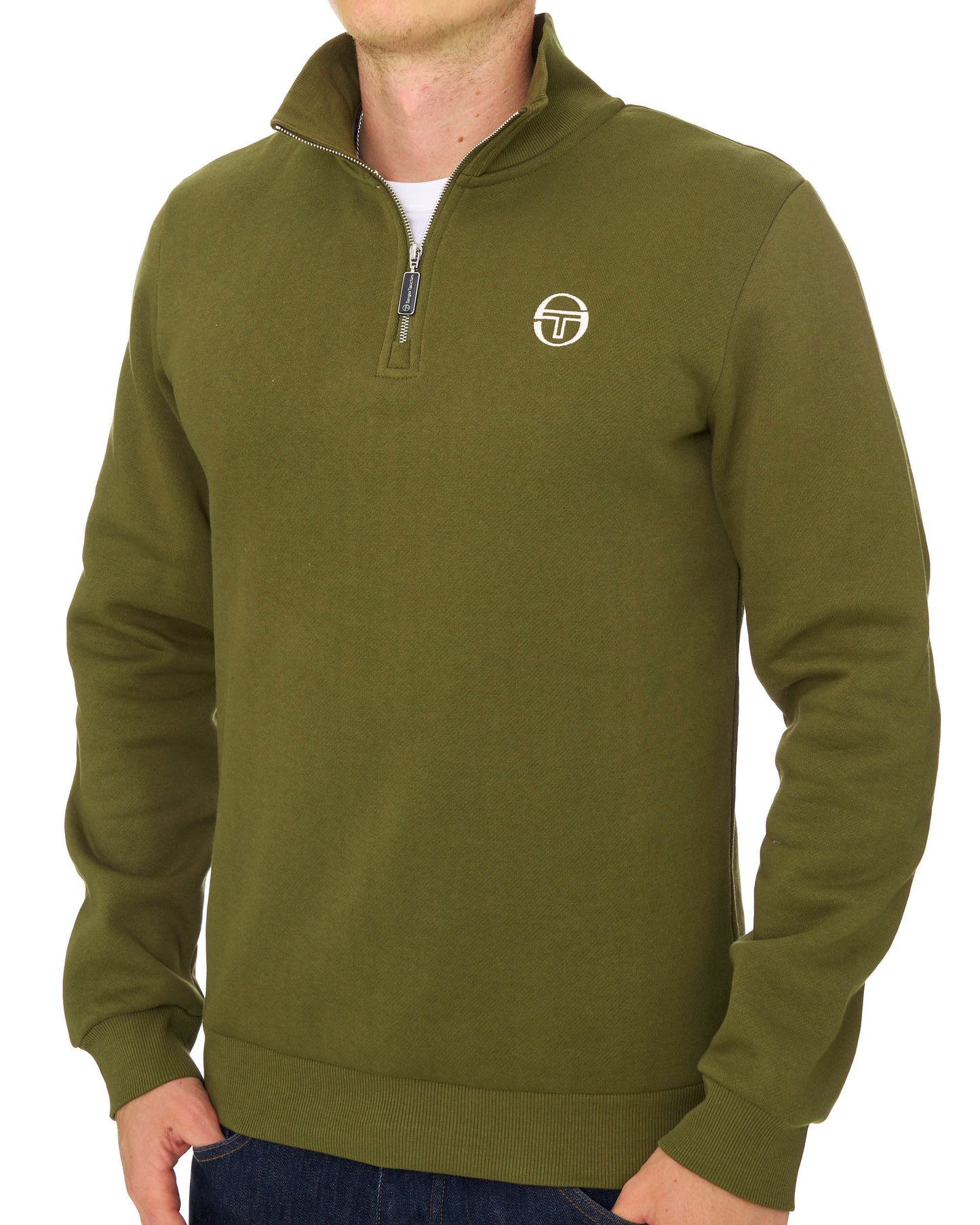 Sergio Tacchini Vido 1/4 Zip Sweat Dark Olive