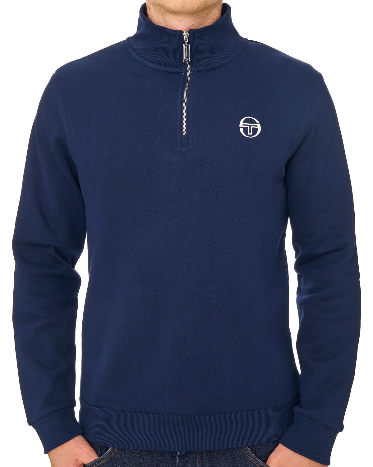 Sergio Tacchini Vido 1/4 Zip Sweat Navy Blue