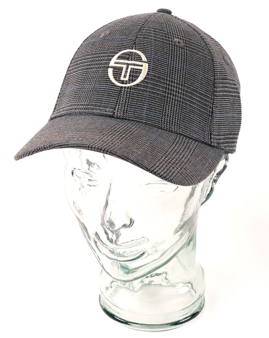 Sergio Tacchini Sergio Tacchini Wessler Check Cap Charcoal Grey/Black