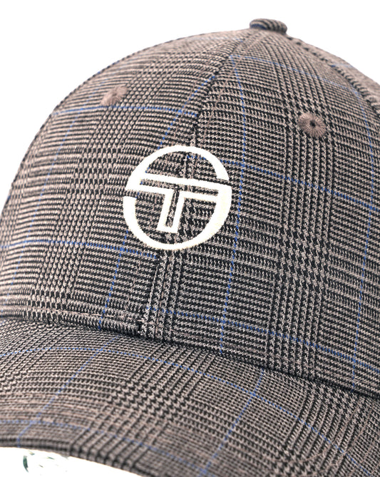Sergio Tacchini Sergio Tacchini Wessler Check Cap Charcoal Grey/Black