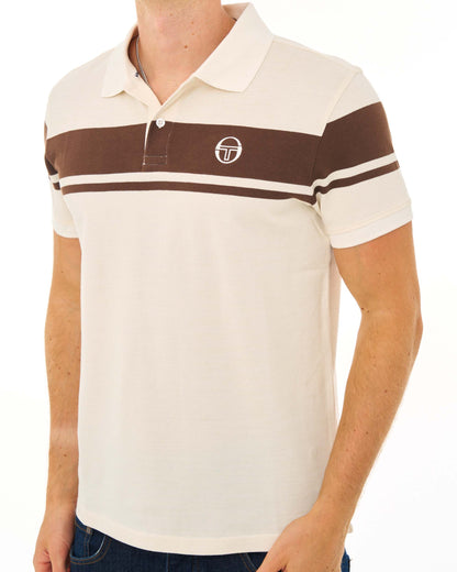 Sergio Tacchini Young Line Polo Shirt Gardenia/Brown