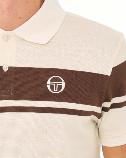 Sergio Tacchini Young Line Polo Shirt Gardenia/Brown