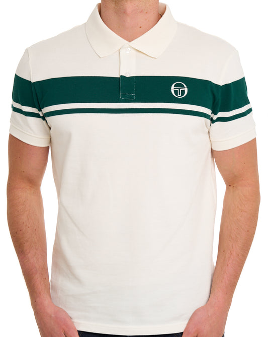 Sergio Tacchini Young Line Polo Shirt Gardenia/Green