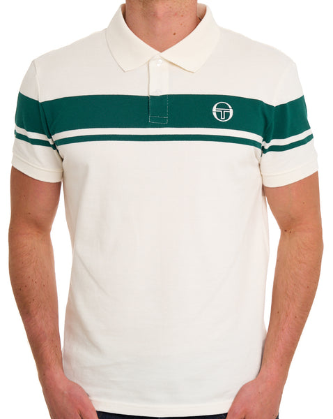 Sergio Tacchini Young Line Polo Shirt Gardenia/Green