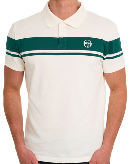 Sergio Tacchini Young Line Polo Shirt Gardenia/Green