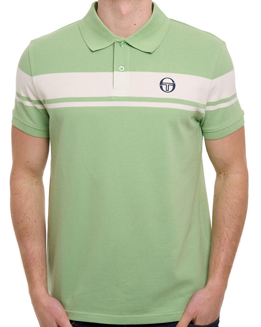 Sergio Tacchini Young Line Polo Shirt Green/Gardenia