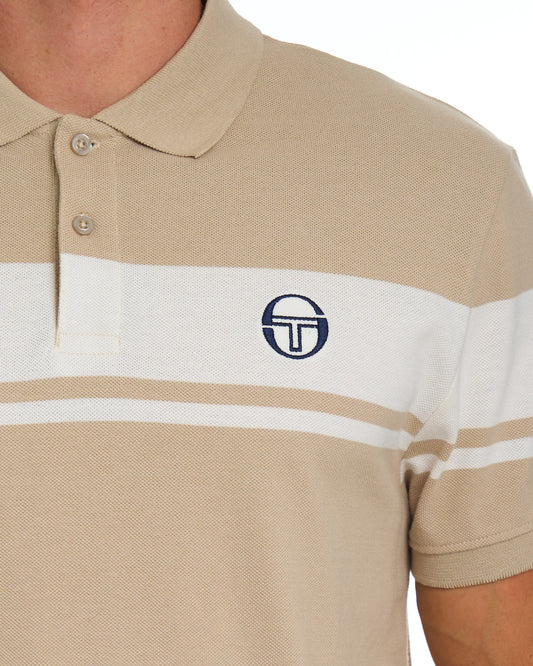 Sergio Tacchini Sergio Tacchini Young Line Polo Shirt Sandshell/Gardenia