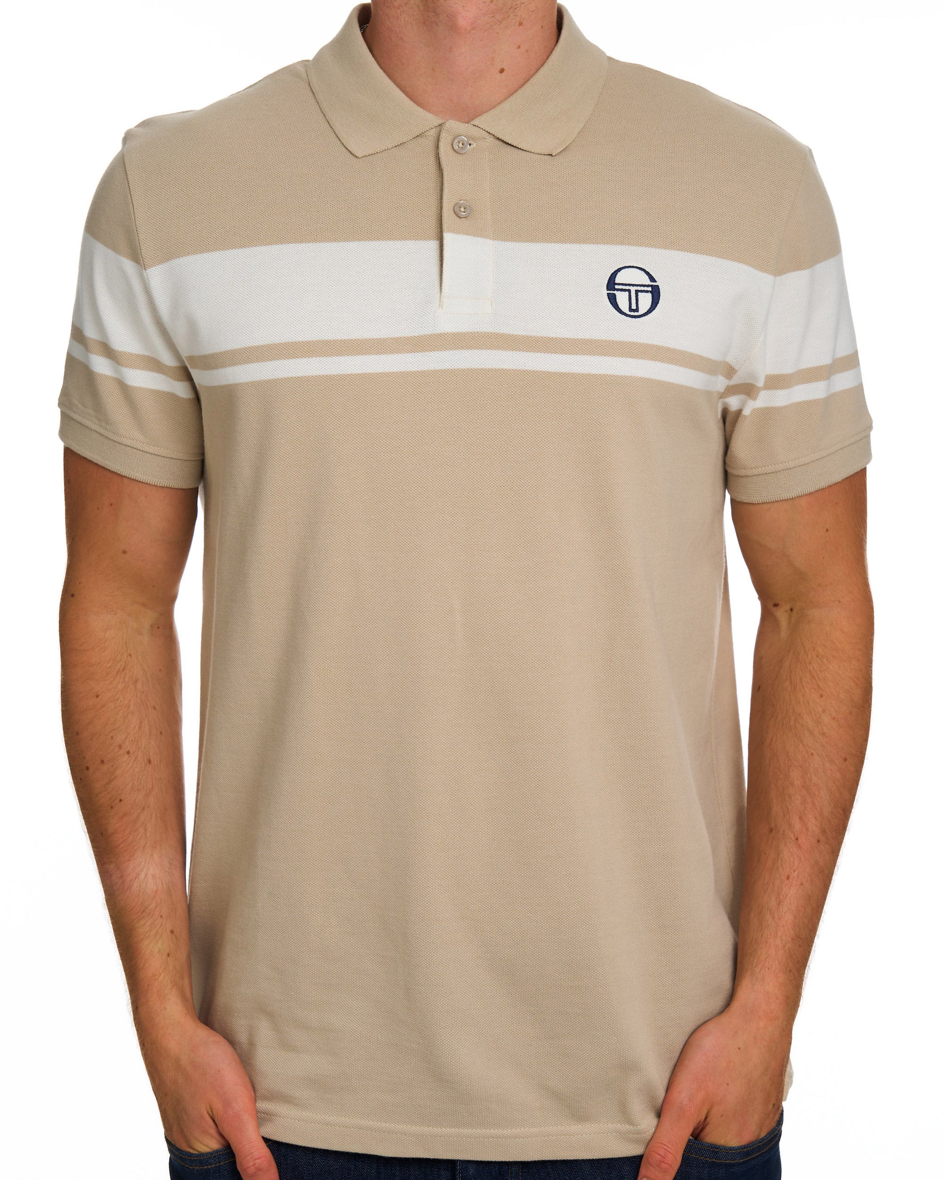 Sergio Tacchini Young Line Polo Shirt Sandshell/Gardenia