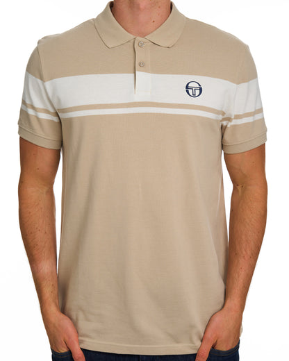 Sergio Tacchini Young Line Polo Shirt Sandshell/Gardenia