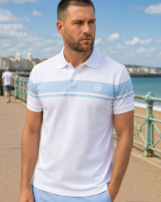 Sergio Tacchini Sergio Tacchini Young Line Polo Shirt White/Sky