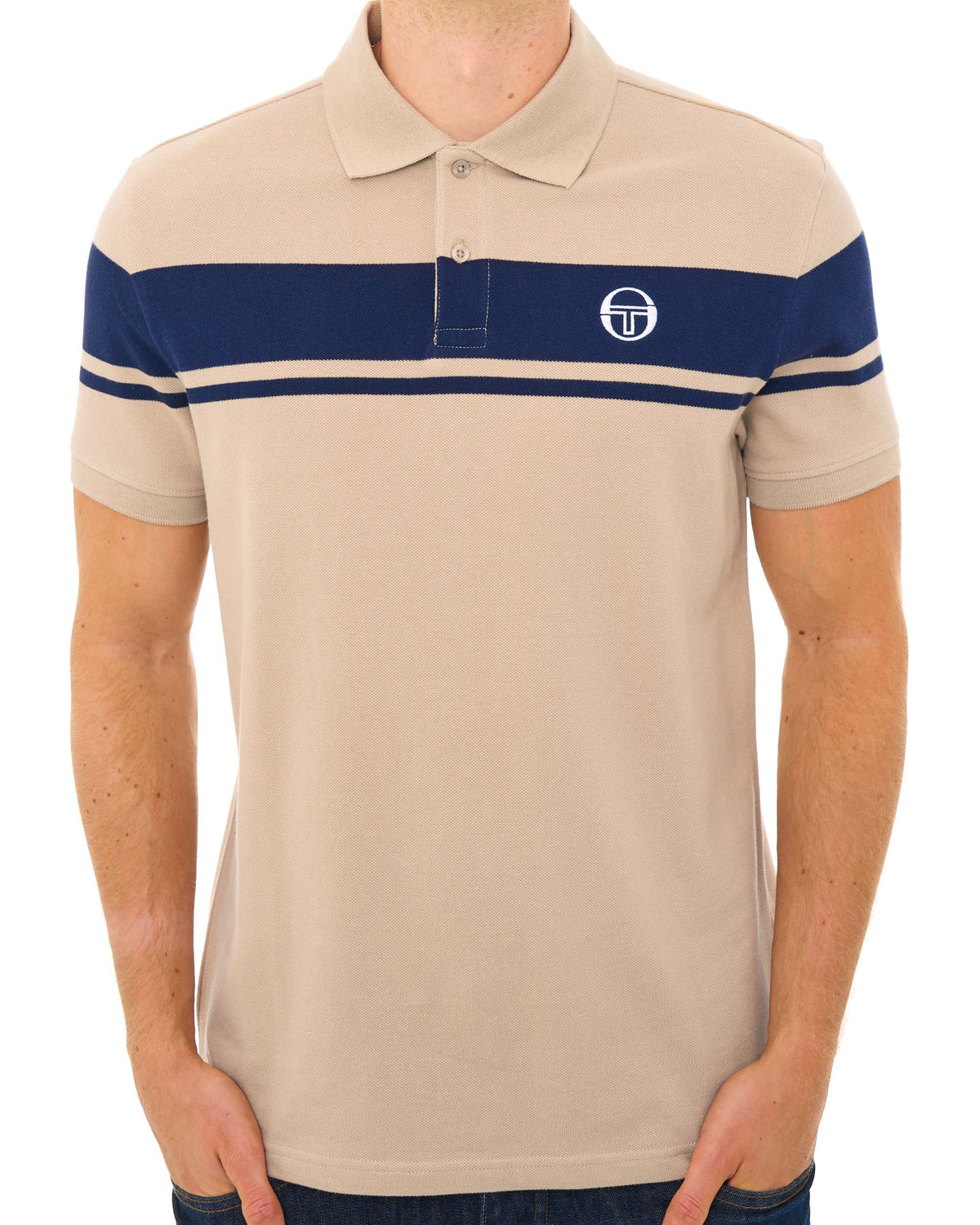 Sergio Tacchini Young Line Polo Shirt Stone Navy
