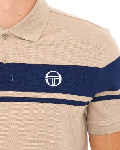 Sergio Tacchini Young Line Polo Shirt Stone Navy