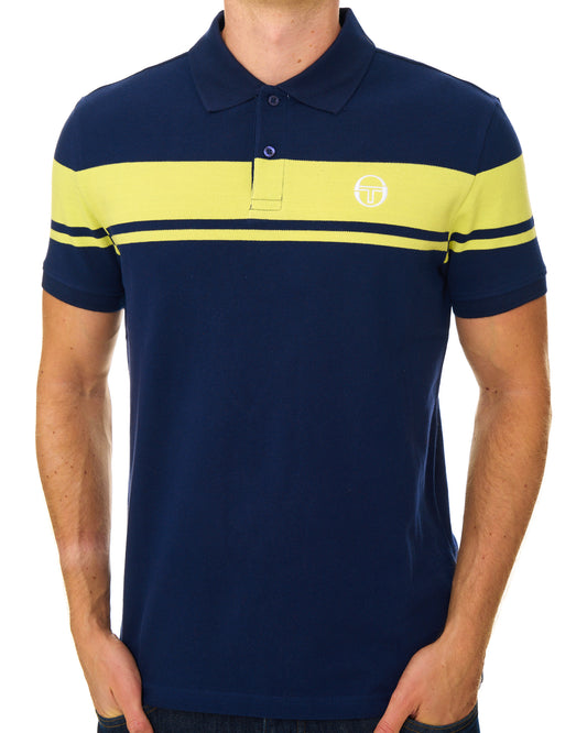 Sergio Tacchini Sergio Tacchini Young Line Polo Shirt Navy Blue/Green