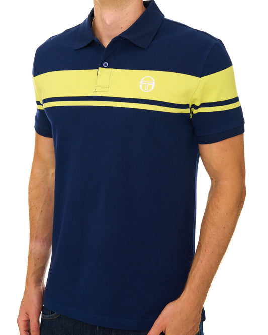 Sergio Tacchini Sergio Tacchini Young Line Polo Shirt Navy Blue/Green