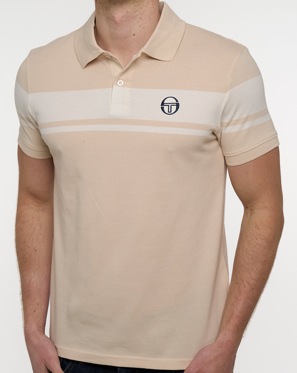 Sergio Tacchini Young Line Polo Shirt Sandshell/Gardenia