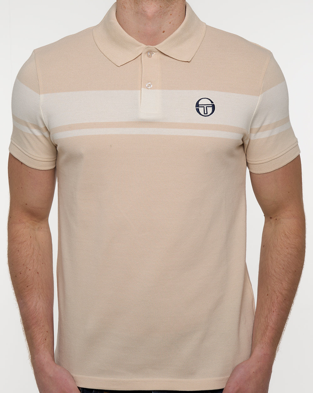 Sergio Tacchini Young Line Polo Shirt Sandshell/Gardenia