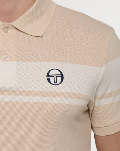 Sergio Tacchini Young Line Polo Shirt Sandshell/Gardenia