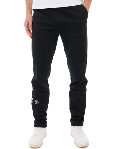 Sergio Tacchini Zip Bottom Track Pants Black/Light Sand