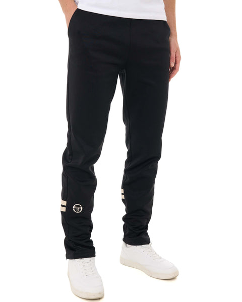 Sergio Tacchini Zip Bottom Track Pants Black/Light Sand