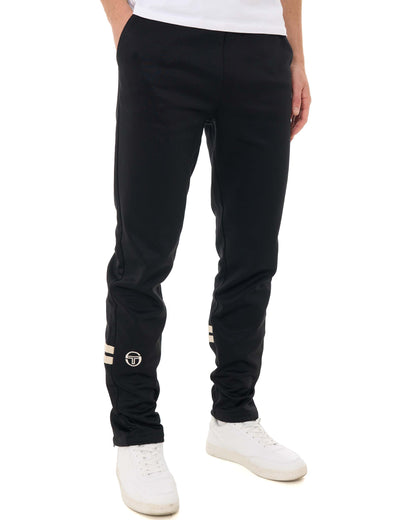 Sergio Tacchini Zip Bottom Track Pants Black/Light Sand