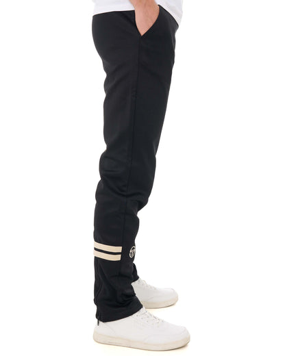 Sergio Tacchini Zip Bottom Track Pants Black/Light Sand