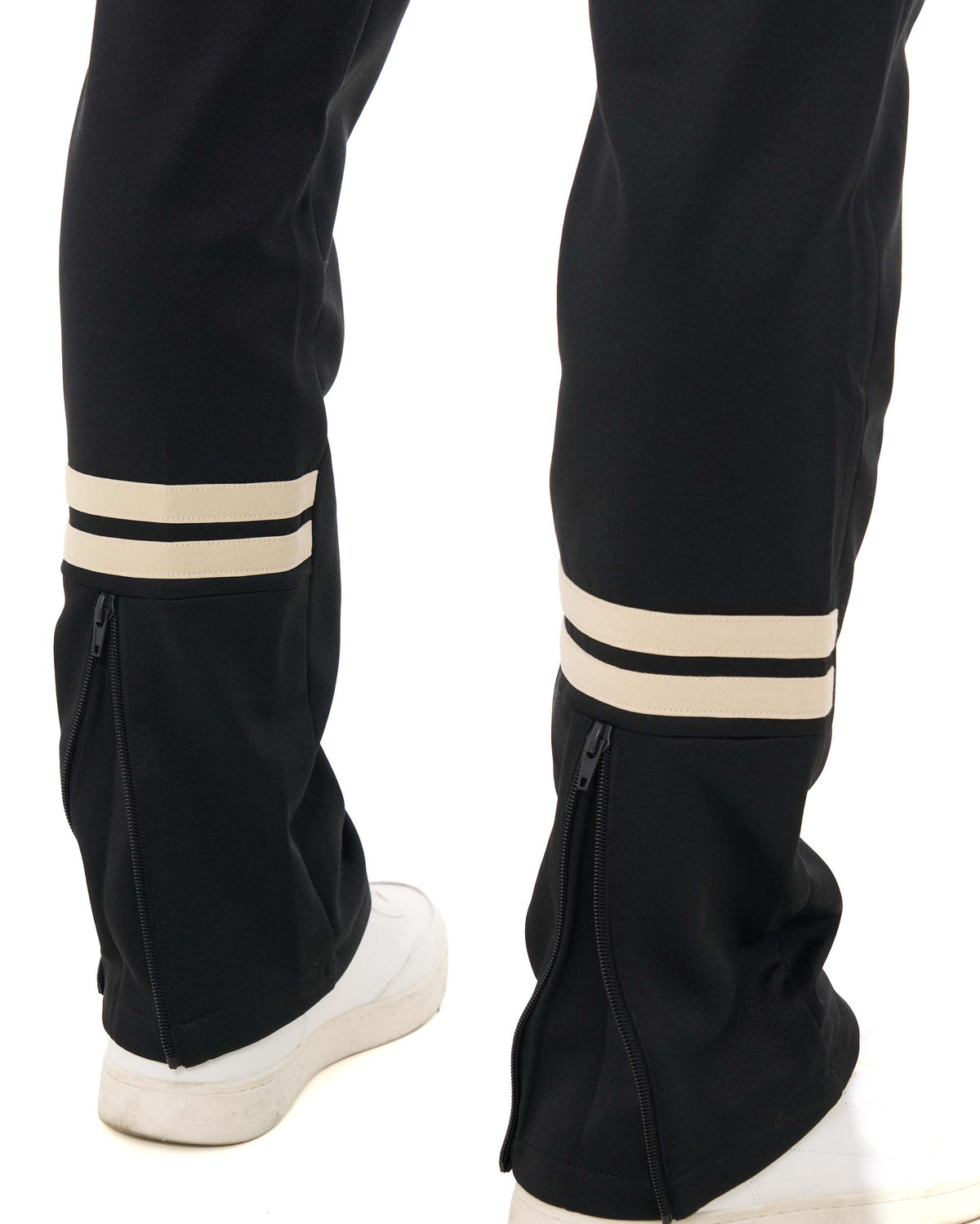 Sergio Tacchini Zip Bottom Track Pants Black/Light Sand