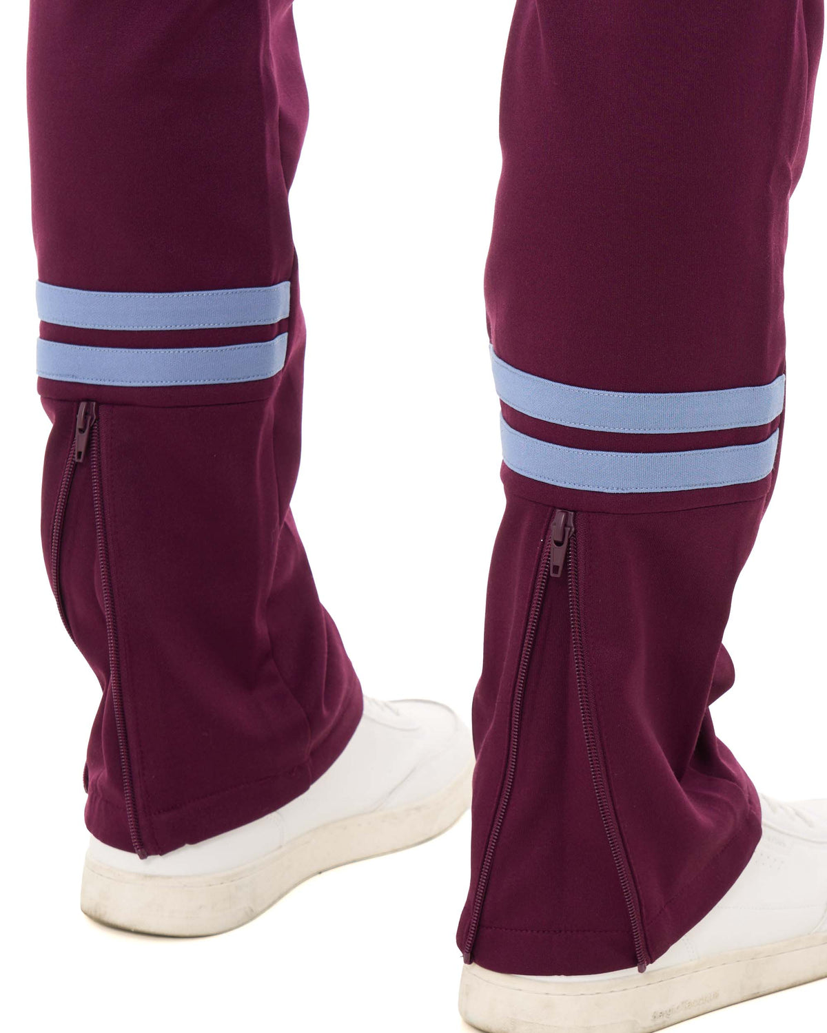 Sergio Tacchini Zip Bottom Track Pants Burgundy/Blue